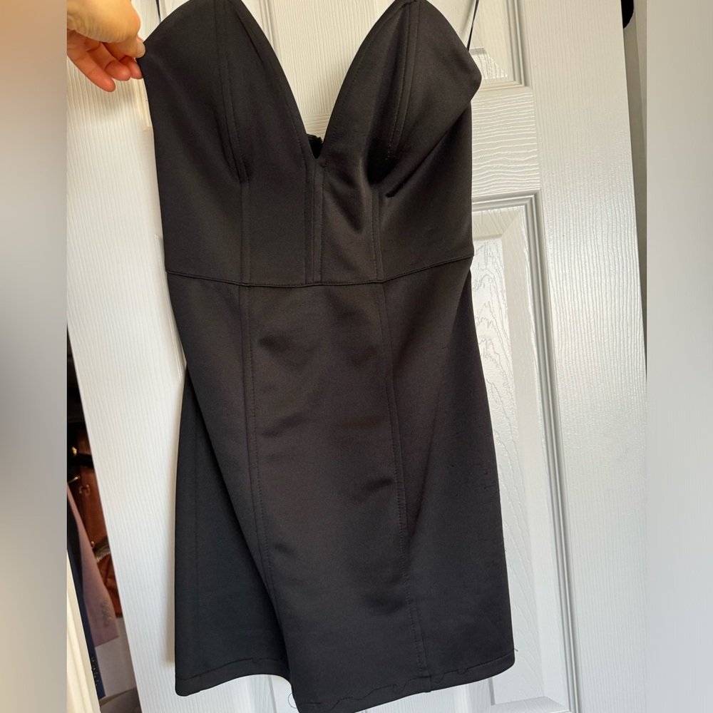 Forever21 Black Strapless Mini Dress